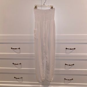 White Boho Pants